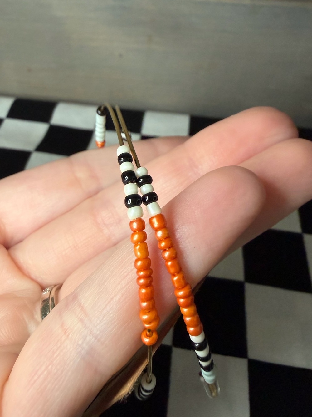 Plunder Beaded Hoop Earrings - Picture 3 of 4